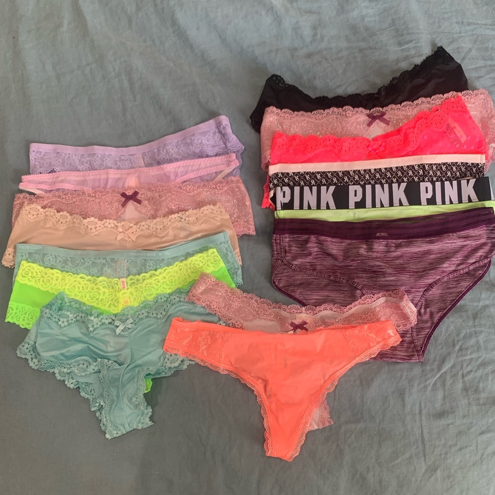 NWT Victoria’s Secret underwear LOT of 15 size M